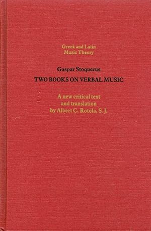 The Two Books on Verbal Music