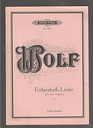 Gedichte Von J. Von Eichendorff Fur Eine Singstimme Und Klavier Ausgabe Fuer Tiefere Stimme. [2 V...