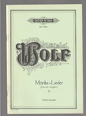 Gedichte Von Eduard Morike Fur Eine Singstimme Und Klavier ausgabe for Tiefere Stimme [For Low vo...