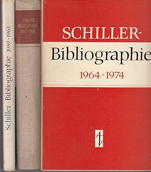 Schiller Bibliographie. 1893-1958. 1959-1963. 1964-1974. 3 Bände von 4.