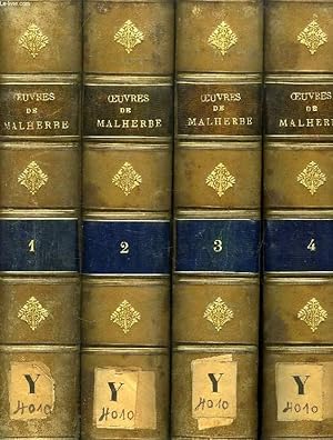 Bild des Verkufers fr OEUVRES COMPLETES DE MALHERBE, 4 TOMES zum Verkauf von Le-Livre