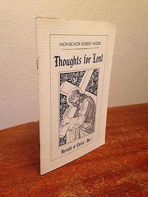 Image du vendeur pour Thoughts for Lent. mis en vente par Chris Duggan, Bookseller