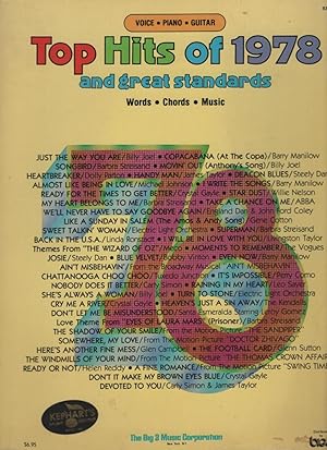 Top Hits of 1978 and Great Standards words/chords/music voice/piano/guitar