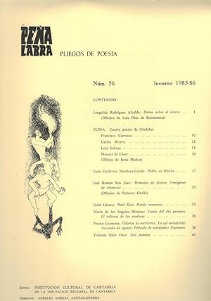 Imagen del vendedor de PEA LABRA PLIEGOS DE POESA N 56. a la venta por Librera Torren de Rueda