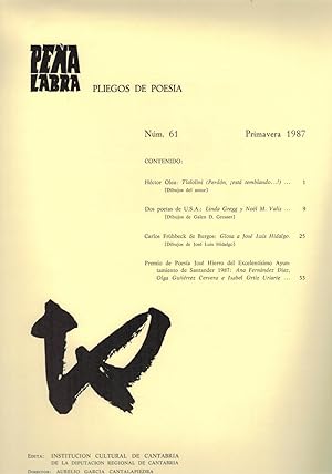 Imagen del vendedor de PEA LABRA PLIEGOS DE POESA N 61 a la venta por Librera Torren de Rueda