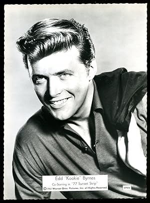 Imagen del vendedor de Edd 'Kookie' Byrnes' Stage and Screen Personality Portrait Photograph From The Star Series Code Number SP406 [Warner Brothers, Pictures] Co-starring in 77 Sunset Strip a la venta por Little Stour Books PBFA Member