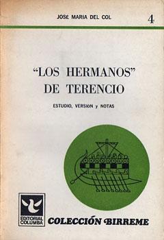 Seller image for Los hermanos" de Terencio. (Estudio, versin y notas) for sale by Federico Burki