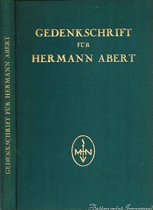 Bild des Verkufers fr Gedenkschrift fr Hermann Abert. Von seinen Schlern. zum Verkauf von Antiquariat Immanuel, Einzelhandel