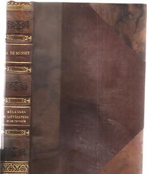 Seller image for Melanges de litterature et de critique for sale by librairie philippe arnaiz