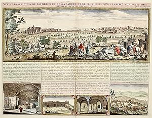 Imagen del vendedor de Vue et description de Bethleem et de Nazareth et de plusieurs singularitez curieuses sevoyents dans ces lieux saints. a la venta por libreria antiquaria perini Sas di Perini