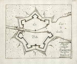 Plan de la forteresse de Peschiera dans le pais de Verone