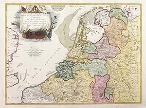 Partie septentrionale des Pays Bas comprenant les Etats generaux des Provinces Unies.