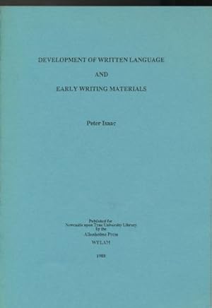 Imagen del vendedor de Development of Written Language and Early Writing Materials a la venta por Sapience Bookstore