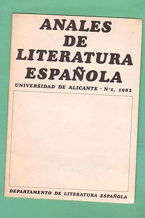 Imagen del vendedor de GARCIA DE LA HUERTA Y EL ANTIESPAOLISMO DE GREGORIO MAYANS. Separata de Anales de Literatura Espaola, n 1, 1982. a la venta por Librera DANTE