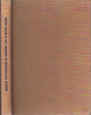 Imagen del vendedor de Medidas provisionales en relacin con la mujer casada a la venta por SOSTIENE PEREIRA