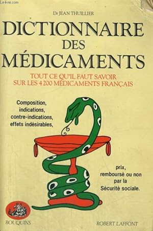 Immagine del venditore per DICTIONNAIRE DES MEDICAMENTS. venduto da Le-Livre