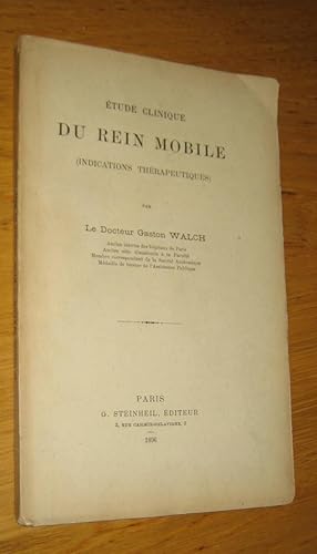 Étude clinique du rein mobile (Indications thérapeutiques)