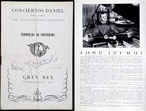 José Iturbi - Concert Program of Teatro Gran Rex, Buenos Aires, 1947. AUTOGRAPH SIGNATURE on uppe...