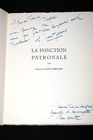 Seller image for La Fonction patronale-ENVOI for sale by Librairie RAIMOND