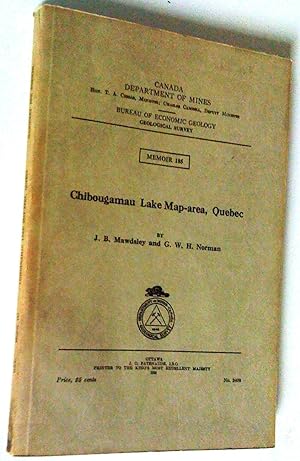 Bild des Verkufers fr Chibougamau Lake Map-Area, Qubec zum Verkauf von Claudine Bouvier