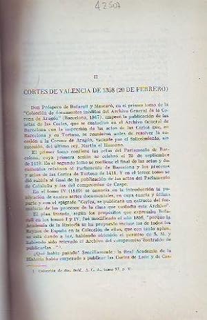 CORTES DE VALENCIA DE 1358 (20 DE FEBRERO).