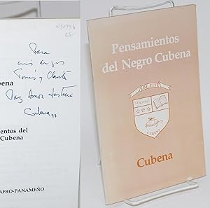 Pensamientos del Negro Cubena; by Cubena [pseud.]