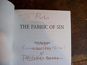 The Fabric of Sin. (SIGNED).