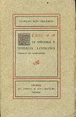Imagen del vendedor de Versi di Virginia e Rosalia Loveling tradotti dal neerlandese a la venta por Gilibert Libreria Antiquaria (ILAB)