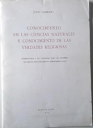 Seller image for conocimiento en las ciencias naturales y conocimiento de las verdades religiosas for sale by Librera Salvalibros Express