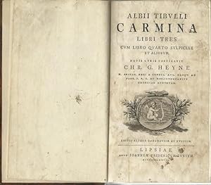 Image du vendeur pour Albii Tibulli Carmina Libri Tres cum Libro Quarto Sulpiciae et Aliorum. mis en vente par Saintfield Antiques & Fine Books