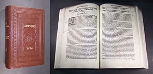 Imagen del vendedor de Deutscher Thesaurus D. Martin Luthers. [Von Martin Luther]. (= Dr. Martin Luthers Schriften, zusammengetragen aus der Jenaer Gesamtausgabe der Bcher und Schriften Dr. Martin Luhters (1555) von Timotheus Kirchner : Gedruckt und verlegt von Sigmund Feyerabend und Thomas Rebart 1570 in Frankfurt am Main). a la venta por Antiquariat Kretzer