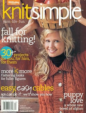 Imagen del vendedor de KNITSIMPLE : YARN+LIFE+FUN : Fall for Knitting! : a la venta por 100POCKETS