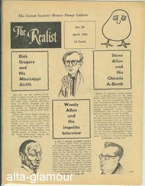 Bild des Verkufers fr THE REALIST; Freethought Criticism and Satire No. 58, April 1965 zum Verkauf von Alta-Glamour Inc.