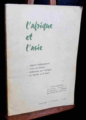 Bild des Verkufers fr L'AFRIQUE ET L'ASIE - NUMERO 62 zum Verkauf von Livres 113