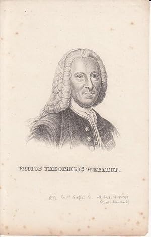 Paulus Theophilus Werlhof. Kupferstich.
