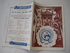 Programa - Program : FIESTA DE LOS NIÑOS DE LA CALLE SAN VICENTE. 1953