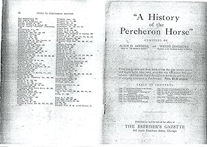 A Name Index to A History of the Percheron Horse [photocopy]