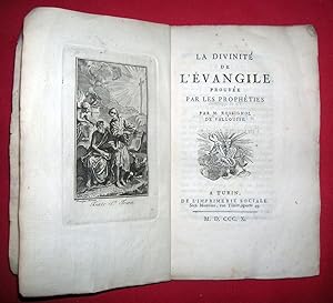 La Divinité de lEvangile prouvée par les Prophéties.