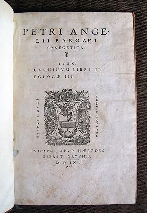 Cynegetica. Item, carminum libri II. Eglogae III.