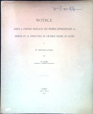 Immagine del venditore per Notice jointe a l'dition francaise des profils reprsentant la Gense et la Structure de l'corce solide du Globe; venduto da books4less (Versandantiquariat Petra Gros GmbH & Co. KG)