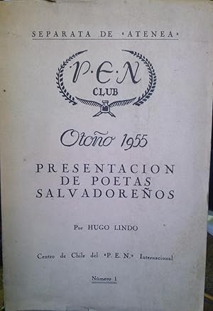 Immagine del venditore per Presentaci�n de poetas salvadore�os. Oto�o 1955. Separata de " Atenea ", N�mero 1 venduto da Librer�a Monte Sarmiento