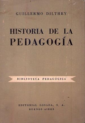 HISTORIA DE LA PEDAGOGIA. Tercera edición