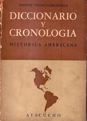 Imagen del vendedor de DICCIONARIO Y CRONOLOGIA HISTORICA AMERICANA a la venta por Buenos Aires Libros