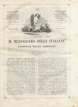 MESSAGGERO (IL) delle italiane. Giornale delle famiglie. Anno settimo, 1847: fascicoli dal n. 1 d...
