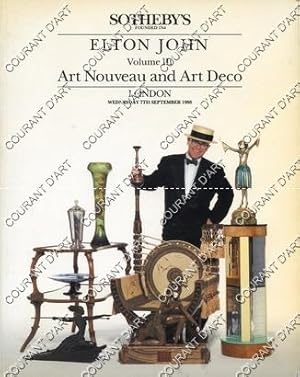 ELTON JOHN VOLUME III. ART NOUVEAU AND ART DECO. [GALLE. DAUM. PATE DE VERRE. ARGY-ROUSSEAU. LOET...