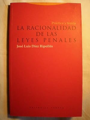 Seller image for La racionalidad de las leyes penales. Prctica y teora for sale by Librera Antonio Azorn