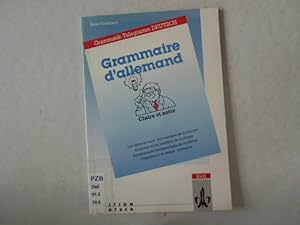 Bild des Verkufers fr Grammatik-Telegramm Deutsch, Grammaire d' allemand Claire et nette. zum Verkauf von Antiquariat Bookfarm