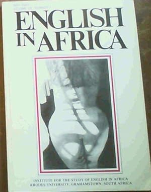 Seller image for English In Africa May 1991 Volume 18 Number 1 for sale by Chapter 1