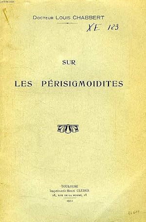 Imagen del vendedor de SUR LES PERISIGMOIDITES a la venta por Le-Livre