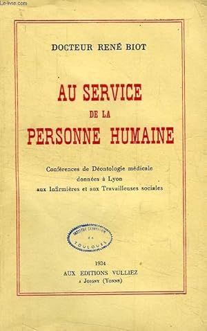 Seller image for AUS ERVICE DE LA PERSONNE HUMAINE for sale by Le-Livre